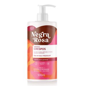 Creme para Pentear Negra Rosa Cabelos Crespos 500ml