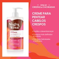 Creme para Pentear Negra Rosa Cabelos Crespos 500ml