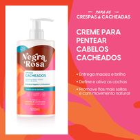 Creme para Pentear Negra Rosa Cabelos Cacheados 500ml