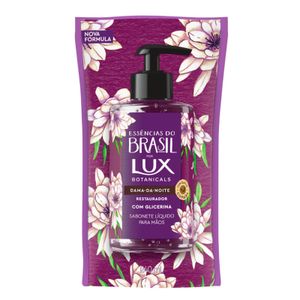 Sabonete Líquido Para Mãos Lux Botanicals Essências Do Brasil Dama Da Noite Refil 240ml