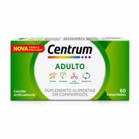 Suplemento Alimentar Centrum Adulto Com Vitaminas de A a Z 60 Comprimidos