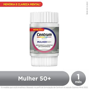 Suplemento Alimentar Centrum Mulher 50+ Select 30 Comprimidos