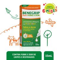 Antigripal Benegrip Multi Febre e Dor Suspensão Gotas 15ml