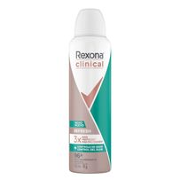 Desodorante Antitranspirante Aerosol Rexona Clinical Refresh 150ml