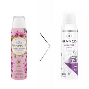 Desodorante Aerosol Francis Comfort Pétalas 150ml