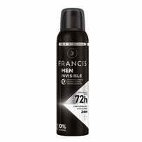 Desodorante Aerosol Francis Men Invisible 72hs 150ml
