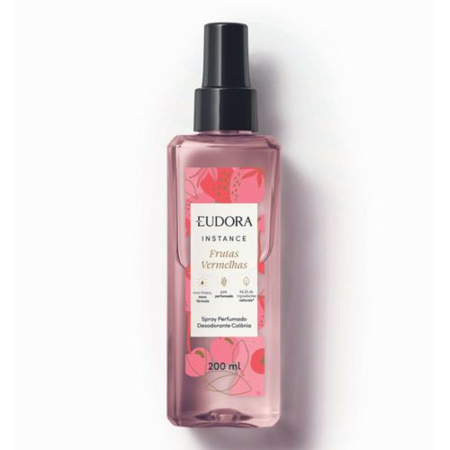 Spray Perfumado Desodorante Colônia Instance Frutas Vermelhas 200ml