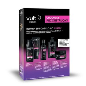 Kit Vult Cabelos Choque de Reconstrução Shampoo 200ml + Condicionador 200ml