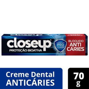 Creme Dental Closeup Proteção Bioativa Bloqueio Anticáries 70g