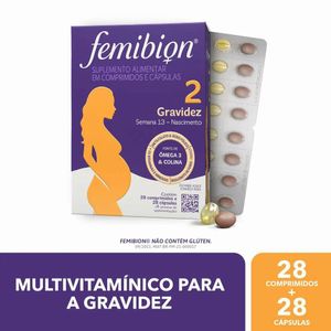 Suplemento Alimentar Femibion 2 com 28 Comprimidos e 28 Cápsulas