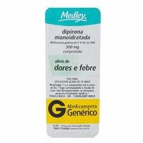 Dipirona 500mg Medley Genérico 10 Comprimidos