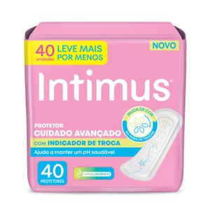Protetor Diário Intimus Days Com Indicador De Troca 40 Unidades