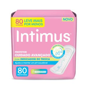 Protetor Diário Intimus Days Com Indicador De Troca 80 Unidades