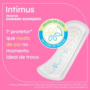 Protetor Diário Intimus Days Com Indicador De Troca 80 Unidades