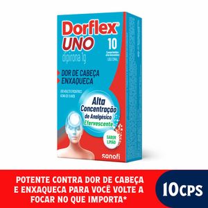 Analgésico Dorflex Uno Dipirona 1g Enxaqueca 10 Comprimidos Efervescentes