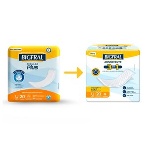 Absorvente Bigfral 3 em 1 Unissex 20 Unidades