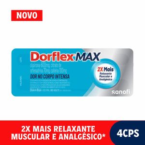 Dorflex Max Analgésico e Relaxante Muscular 4 comprimidos