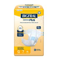 Fralda Adulto Bigfral Derma Plus G Unissex 7 Unidades
