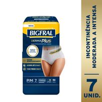 Roupa Íntima Bigfral Derma Plus P/M 7 Unidades