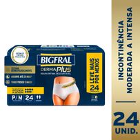 Roupa Íntima Bigfral Derma Plus P/M Unissex 24 Unidades