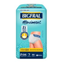 Roupa Íntima Bigfral Moviment P/M 7 Unidades