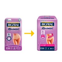 Roupa Íntima Bigfral Moviment Feminina P/M 7 Unidades
