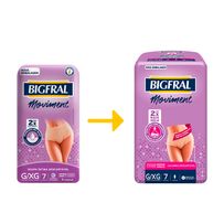 Roupa Íntima Bigfral Moviment Feminina G/XG 7 Unidades