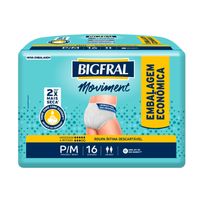 Roupa Íntima Bigfral Moviment P/M 16 Unidades
