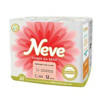 Papel Higiênico Neve Toque da Seda Neutro 12 Rolos de 20m X 10cm