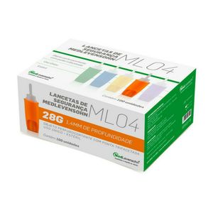 Lancetas de Segurança Medlevensohn ML04 28g 1,4MM 100 Unidades