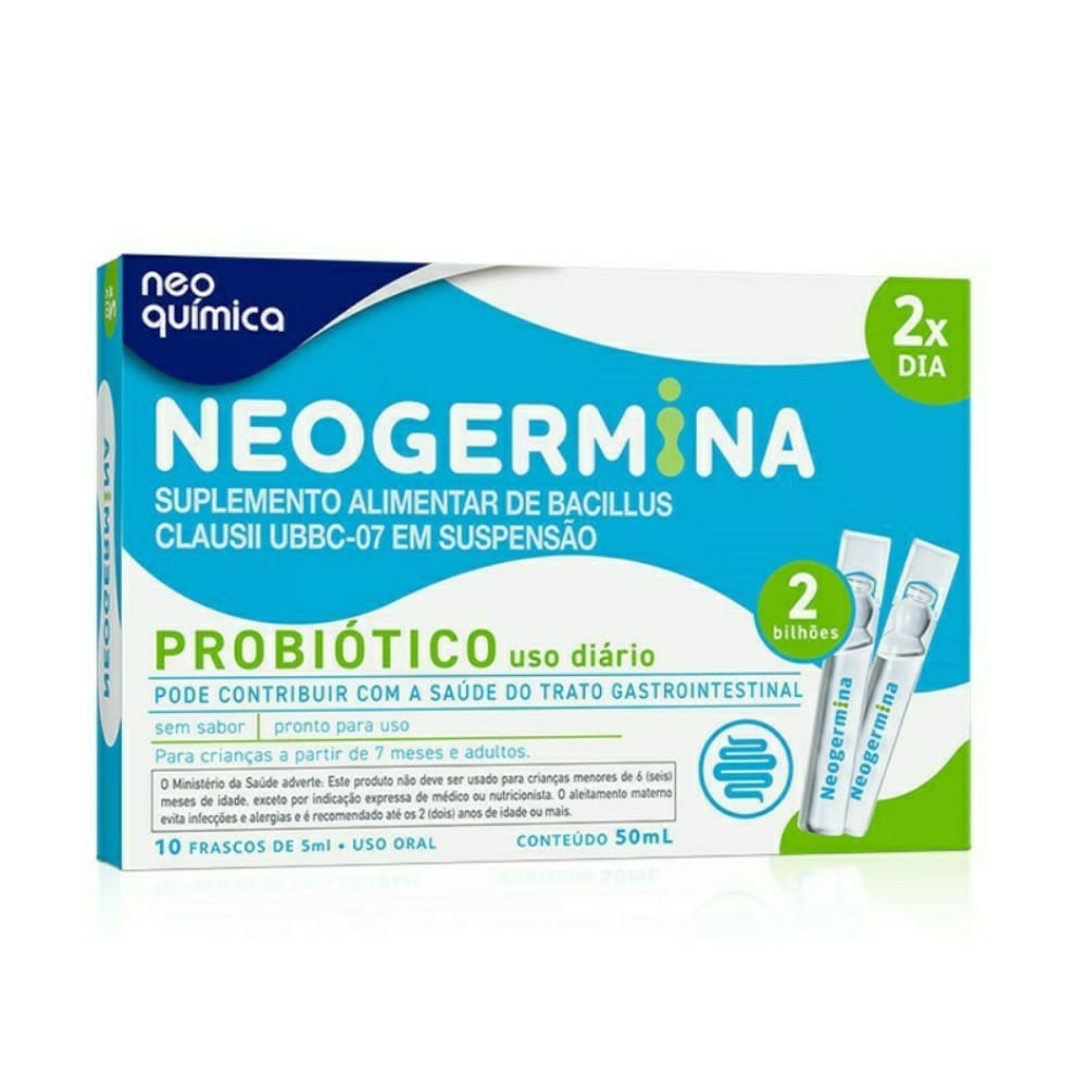 Neogermina Ct com 10 Flaconetes de 2Bi/5mL Cada