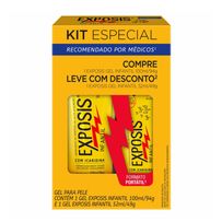 Kit Repelente Exposis Gel Infantil 100ml + Repelente Sem Perfume 52ml