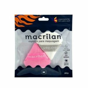 Esponja para Maquiagem Macrilan EP21 Cores Sortidos 2 Unidades