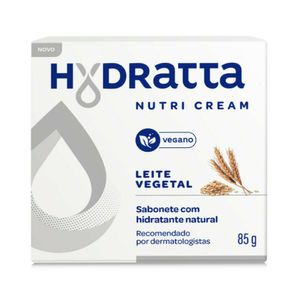 Sabonete em Barra Hydratta Nutri Cream Leite Vegetal Branco 85g
