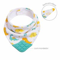 Bandana com Mordedor Buba Dino +4 Meses 1 Unidade