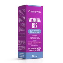 Suplemento Alimentar Sanavita Vitamina B12 Solução Gotas 20ml