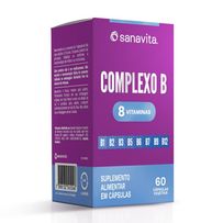 Suplemento Alimentar Sanavita Complexo B 60 Cápsulas
