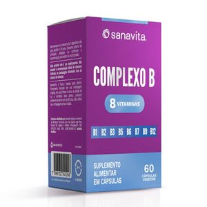Suplemento Alimentar Sanavita Complexo B 60 Cápsulas