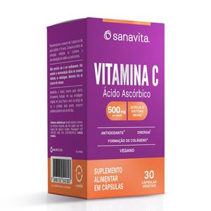 Suplemento Alimentar Sanavita Vitamina C 30 Cápsulas