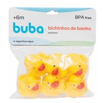 Patinho de Banho Amarelo Buba +4 Meses 6 Unidades