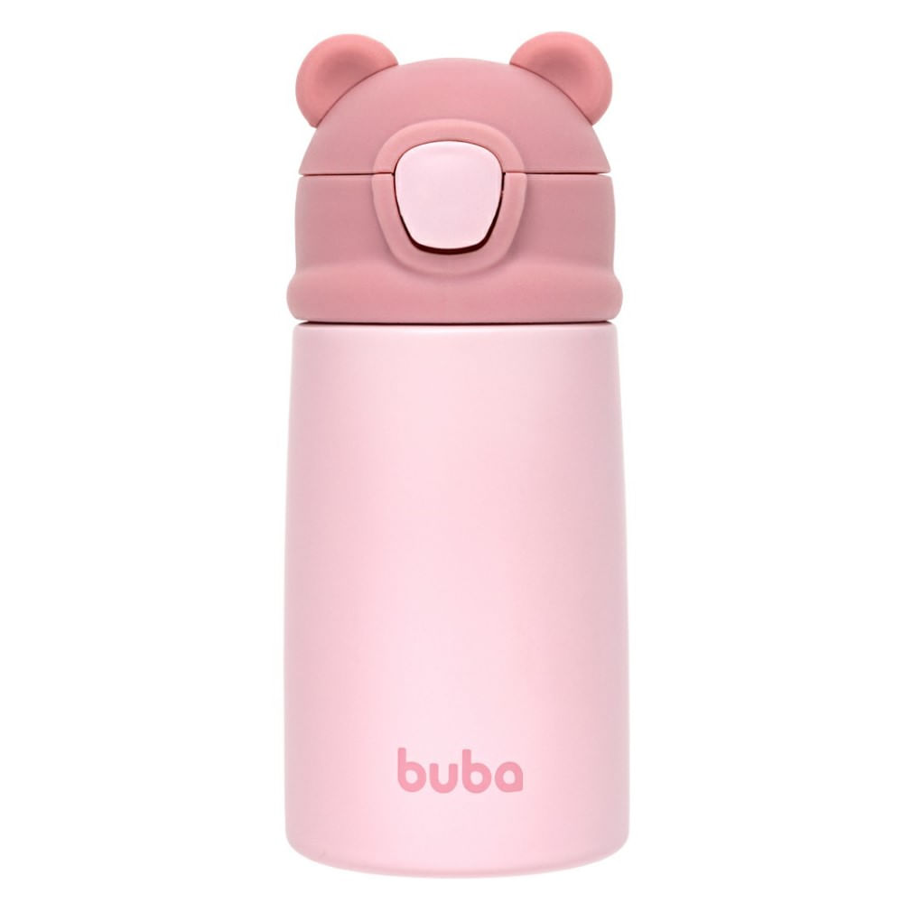 Copo Térmico Parede Dupla Buba Ursinho Rosa +36 Meses 1 Unidade