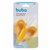 Massageador de Gengiva Banana Amarela Buba Baby +4 Meses 1 Unidade