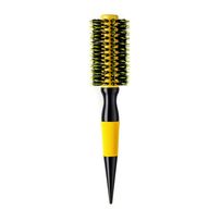 Escova de Cabelo Dunya Prof Térmica Nylon e Javali 25mm Cabo Preto/Amarelo REF 854 A 1 Unidade