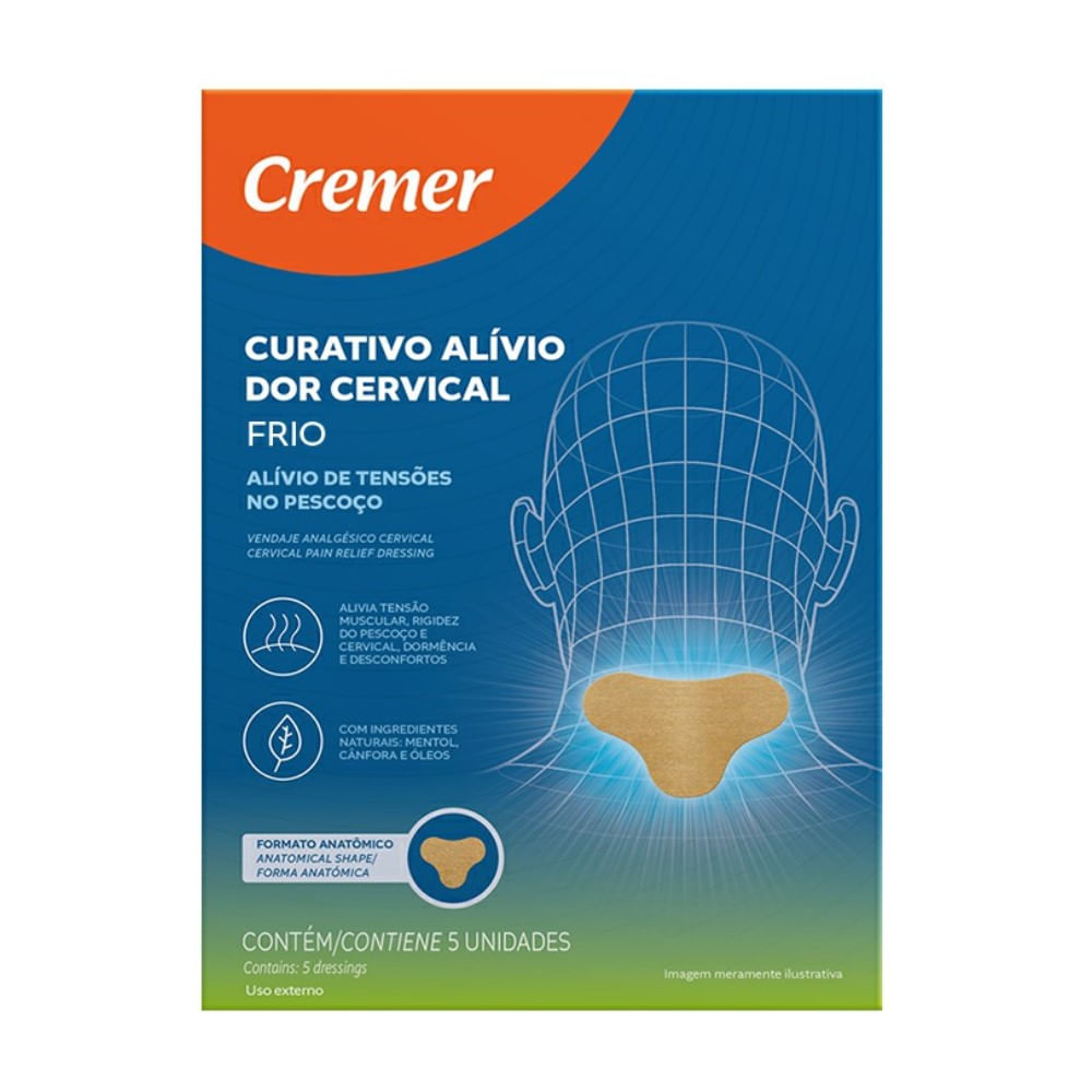 Curativo Alívio Dor Cervical Cremer 5 Unidades