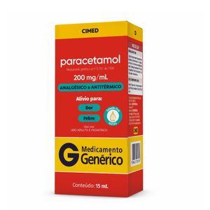 Paracetamol 200mg/ml Cimed Uso Oral 15ml