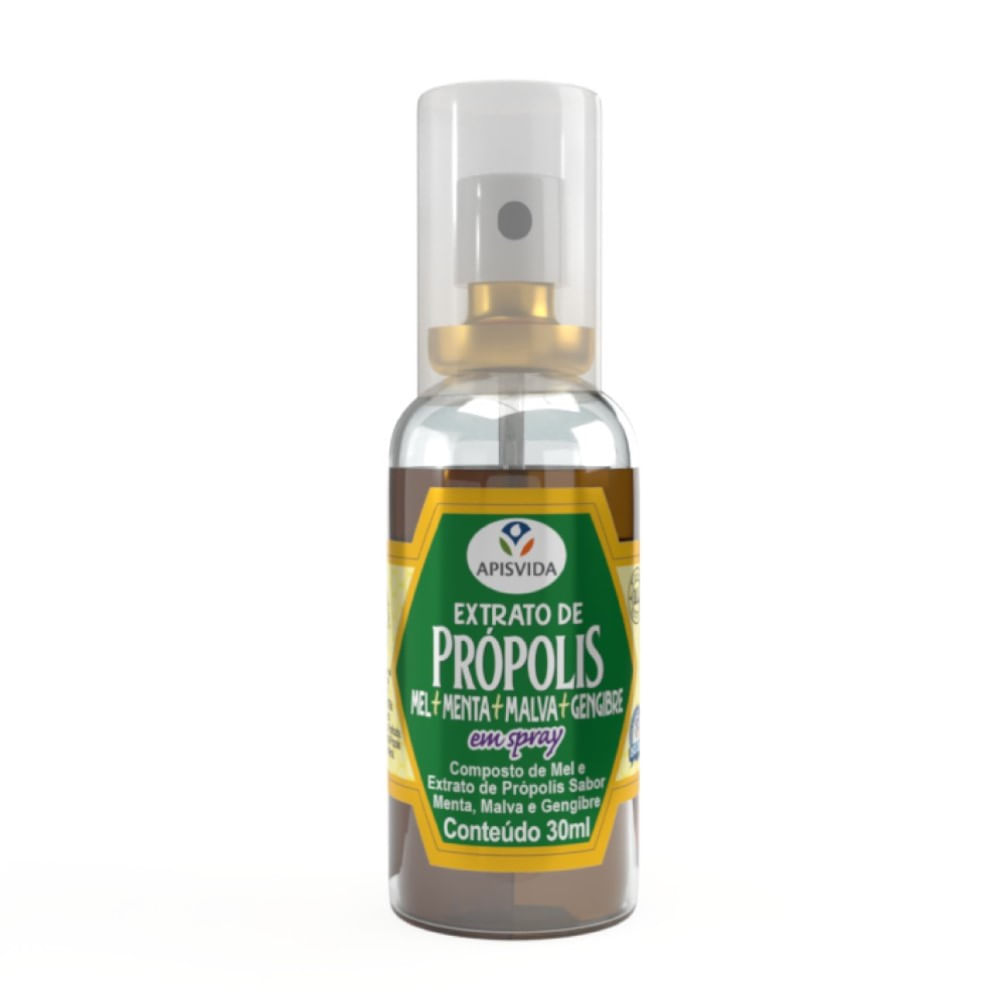 Extrato de Própolis Apisvida Gengibre Spray 30ml