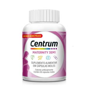 Multivitaminico Centrum Maternity 3 em 1 - 90 Cápsulas