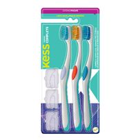 Escova Dental Kess Tipper Complete Macia 3 Unidades