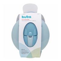 Kit Refeição com Compartimento e Talheres Azul Buba +6 Meses 1 Unidade
