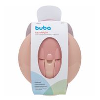 Kit Refeição com Compartimento e Talheres Rosa Buba +6 Meses 1 Unidade